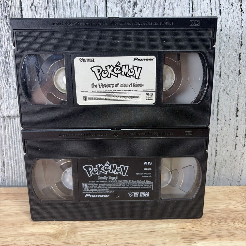 Vintage Pokemon Movies VHS